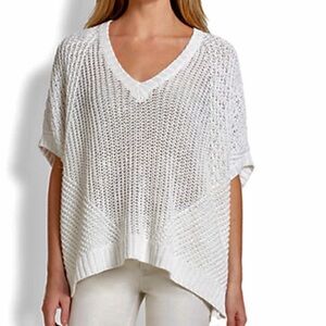 Polo Ralph Lauren Oversized Open Knit Linen Top Sweater Swim Cover Up